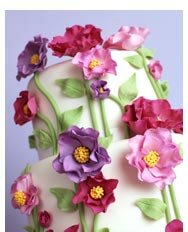 Peony Wedding Cake