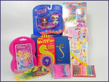 Girly wedding party bag