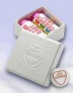 Square Love Hearts Favour Box