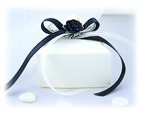 Triangular Black and White Favour Box