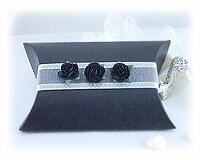 Black and White Pillbox Favour